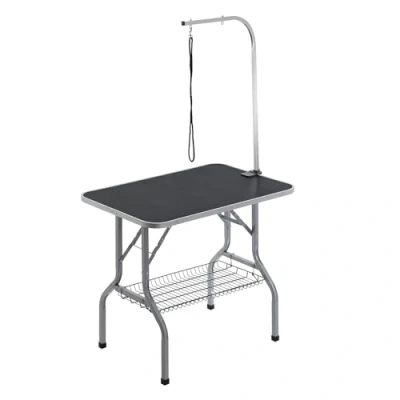 Image of VEVOR Pet Grooming Table Arm with Clamp, 915 x 610mm Dog Station, Foldable Pets Stand for Medium and Small Dogs, Free No Sit Haunch Holder Loop, Bearing 149.7kg