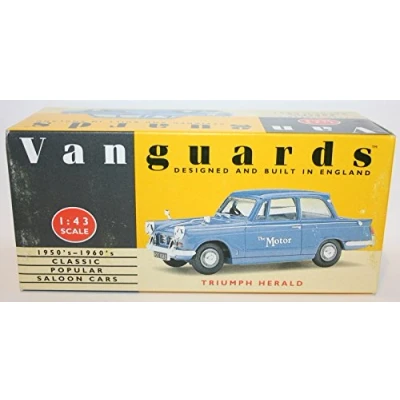 Image of Corgi vanguards triumph herald monte carlo press car 1.43 scale diecast model