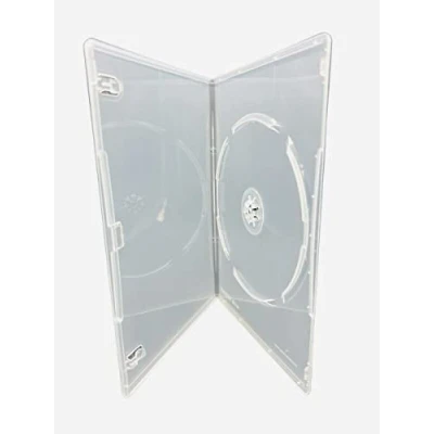 Image of 25 x Dragon Trading Single Clear Slim DVD CD BLU RAY Disc Cases With a 7mm Spine and Outer Sleeve For The Artwork Inlay. Store All Formats Safely.