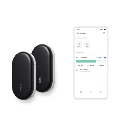 Image of Netatmo Pack 2 Smart Air Conditioner Controls, Connected Conditioner, Compatible with all Conditioners and Heat Pumps, Wi Fi, Energy Saving, Alexa, Google Assistant, Siri, NBU NAC EU
