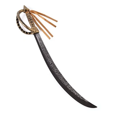 Image of Bristol Novelty BA380 Pirate Cutlass Deluxe Sword, Unisex Adult, 30 Inch