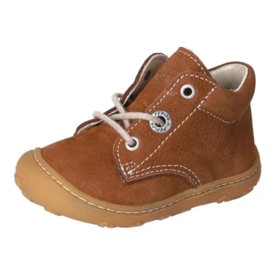 Image of RICOSTA Girls and Boys First Walkers Cory,Width: Regular (WMS),Removable Insole,terracare,Laced Boots,Booties,Leather,Brown (Curry / 260),2 Child UK
