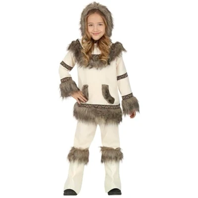 Image of FIESTAS GUIRCA Eskimo Fancy Dress Costume Child Age 10 12 Years