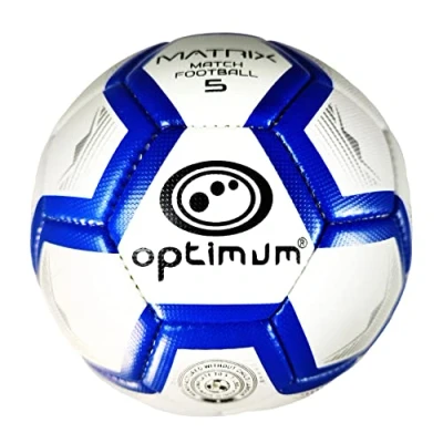 Image of Optimum Classico All Weather Football Ball Stylish, Soft Touch PVC, Even Pressure, Ideal for Training &amp; Matches, Suitable Grounds Size 5