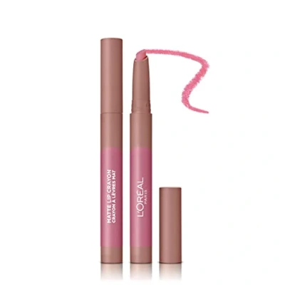 Image of L&#039;Oreal Paris Infallible Very Matte Lip Crayon Lipstick, Smudge Proof, Nude 102 Caramel Blondie, 1 kg