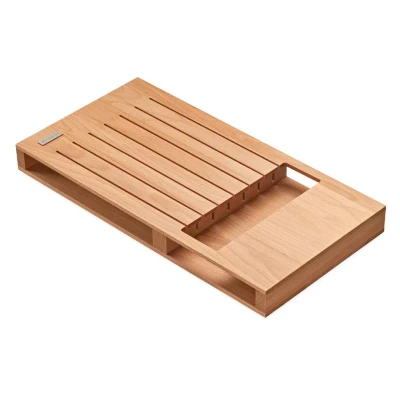 Image of Wüsthof Drawer Insert Beech Wood for 7 Knives, 43,0 x 22,3 4,4 cm