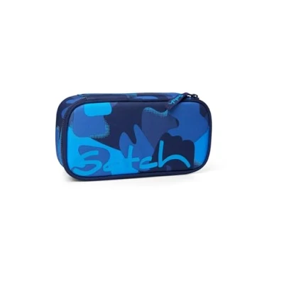 Image of Satch Schlamperbox Mäppchen groß, Trennfach, Geodreieck Troublemaker Blau