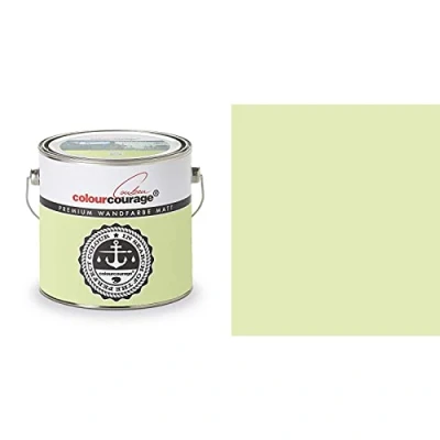 Image of Hossi&#039;s Wholesale Colourcourage Premium Wall Paint Lime Cream Light Green L719778607 Odourless Drip and Splash Resistant 2.5 Litres