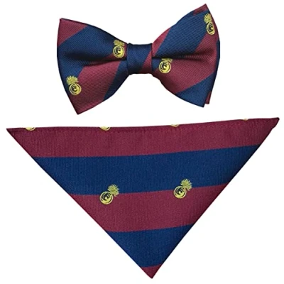 Image of Men&#039;s Grenadier Guards Regimental Bow Tie &amp; Hanky Set