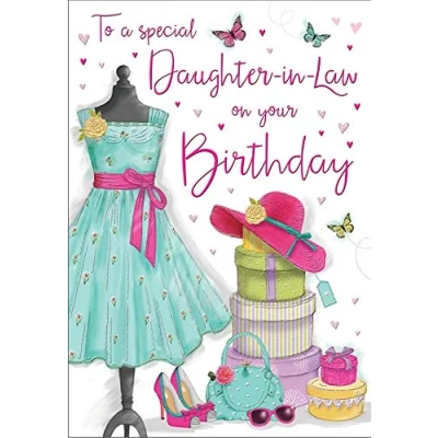 Image of Birthday Card Daughter in Law 9 x 6 inches Regal Publishing, C80066