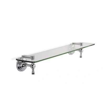 Image of Croydex Flexi Fix 1919 Easy to Fit Glass Shelf