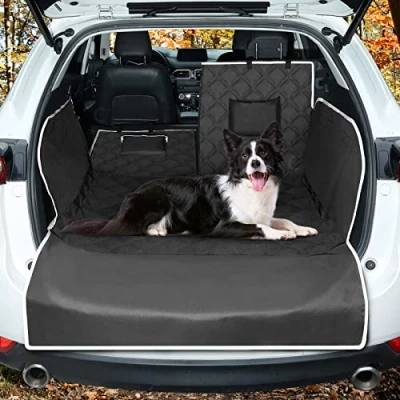 Image of KYG Car Boot Protector For Dogs, 5 Layers Anti slip Waterproof scratch Antifouling Liners With Side And Bumper Protection Large Size 115 * 185 40cm
