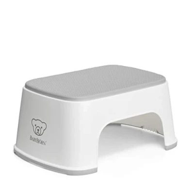 Image of BabyBjörn Step Stool, White/Grey