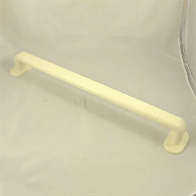 Image of 24&#039;&#039; Cream Straight Textured Ashby Grab Rail Bar