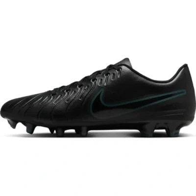 Image of Nike Performance Tiempo Legend 10 CLUB FG/MG Moulded stud football boots, Size: 4.5, Black/deep jungle High quality imitation leather