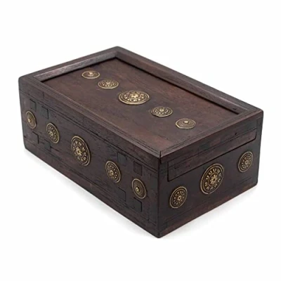 Image of Sliding Puzzle Box Brainteaser Trick Handmade by Jean Claude Constantin in Germany Difficulty Expert