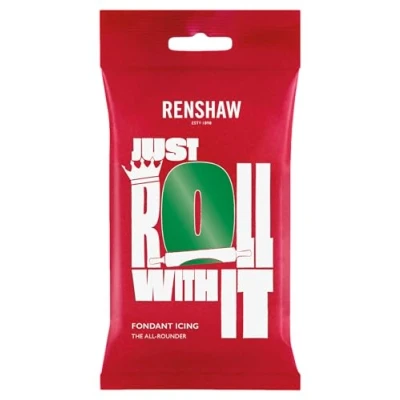 Image of Renshaw Just Roll With It Fondant Icing Emerald Green, 250 g (Pack of 1)
