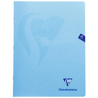 Image of Clairefontaine Ref 303312C Mimeys Side Stapled Notebook (48 Pages) A4+ Size, Polypro Cover, 90gsm Brushed Vellum Paper, Squared Ruling Assorted (Pack of 10)