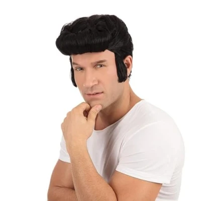 Image of Bristol Novelty BW686B Greaser Wig, Men, Black