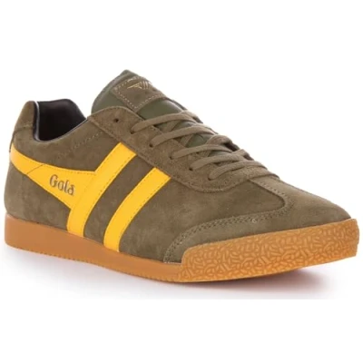 Image of Gola HARRIER men&#039;s Shoes (Trainers) in Kaki