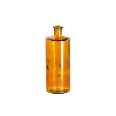 Image of GILDE Large Decorative Vase XL Floor Made of Recycled Glass Arturo Living Room Colour: Orange/Yellow Height 75 cm