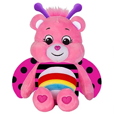 Image of Care Bears Lady Bug Bear 22cm Bean Plush Collectable Cute Toy, Cuddly Toys for Children, Soft Girls and Boys, Teddies Suitable Boys Ages 4+ Basic Fun 22321