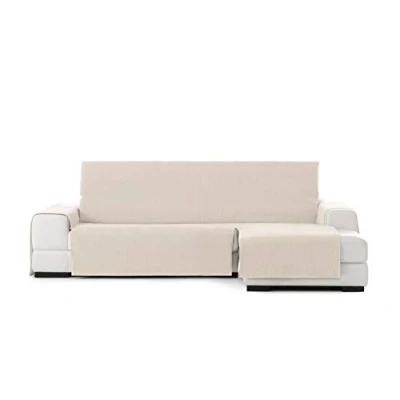 Image of Eysa Rabat practica chaise longue cover 240cm., color 00/ecru, right frontal view