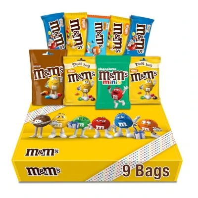 Image of M&amp;M&#039;s Variety Chocolate Hamper Gift Box Peanut Crispy Salted Caramel Mini&#039;s