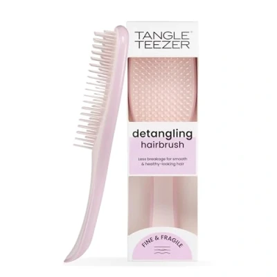 Image of Tangle Teezer The Fine and Fragile Ultimate Detangler Hairbrush for Wet &amp; Dry Hair Color Treated, Fine, Pink Dust