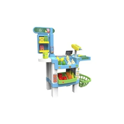 Image of Chicos 84119 Peppa Pig Supermarket, Toy Store with Sound and 38 Accessories, from 3 Years, Multicoloured, Medidas: 73.5 x 50 91.1 cm