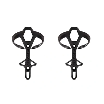 Image of ZEFAL Pulse L2 Pack Two Ultra Light Carbon Bicycle Bottle Cages 18 g Each Holder Made in France, Black