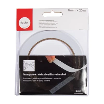 Image of RAYHER HOBBY Double Sided Tape, off white, 6 mm