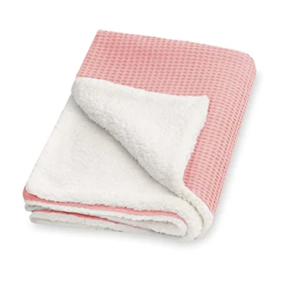 Image of Julius Zöllner Winter Blanket Size 70/100, Made in Germany, 100% Cotton, Oeko Tex Standard 100, Blush