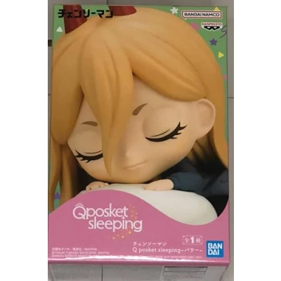 Image of Banpresto BP88663P Figure Q Posket Sleeping Power Chainsaw Man, 7 cm, Multicoloured