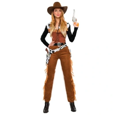 Image of Boland 84129 Adult Cowgirl Belle Costume, Multicoloured, XL