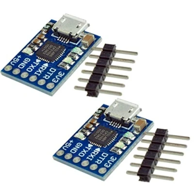 Image of TECNOIOT 2pcs CJMCU CP2102 MICRO USB to UART TTL Module 6Pin Serial Converter