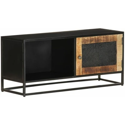 Image of vidaXL TV Cabinet 90x30x40 cm Rough Mango Wood