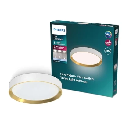 Image of PHILIPS Hanno Ceiling SceneSwitch, Round, 24W, 2800Lm, 4000K, White, IP20