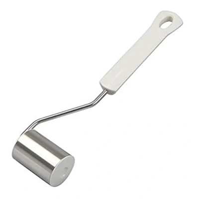 Image of Dr. Oetker Stainless Steel Baking Tray Roller Pastry/Dough Rolling Pin with Handle Non Stick Tool Length Approx. 22 cm Pack of 1