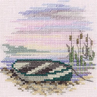 Image of Derwentwater Minuets Rowing Boat Cross Stitch Kit