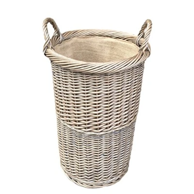 Image of Red Hamper Antique Wash Umbrella Stand, Wicker, Brown, 30 x 50 cm