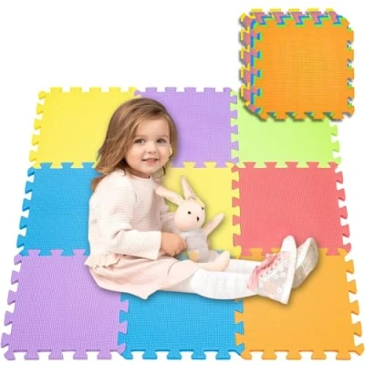 Image of 36 Piece Interlocking EVA Foam Activity Play Kids Baby Soft Mat Tiles Set