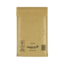 Image of Mail Lite Bubble Postal Bag Gold B00 120x210 Pack of 100 101098090