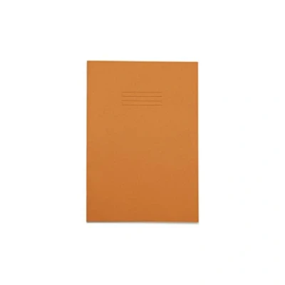 Image of Rhino A4 Exercise Books, 64 Page / 10mm Squared Paper Notebook, 10 Pack, Office &amp; School Stationery Supplies, Orange