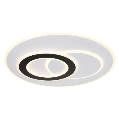 Image of Globo Jacques smart LED ceiling light, white/black, Ø 70 cm, CCT
