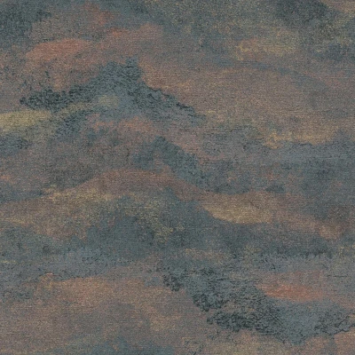 Image of Exclusive luxury wallpaper wall Profhome 786564 hot embossed non woven textured with abstract pattern and metallic effect black copper gold