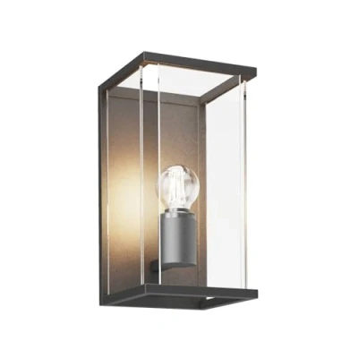 Image of Lucande Outdoor Wall Light &#039;Annalea&#039; (Modern) in Black Made of Aluminium (1 Source, E27) from lamp for Exterior/Interior Walls, House, Terrace und Balcony