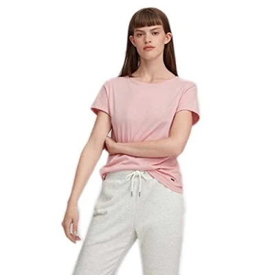 Image of O&#039;Neill Women&#039;s Essential Roundneck Shortsleeve T Shirt, Casual Logo Rundhalsshirt, Silver Melee, XL