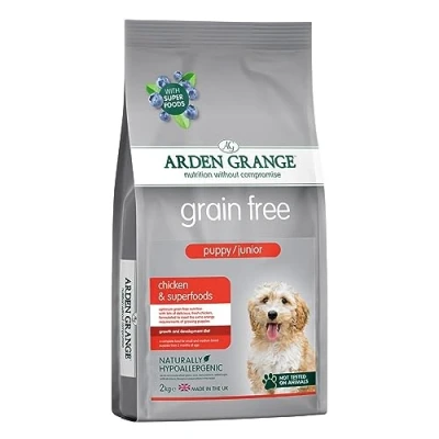 Image of Arden Grange Grain free puppy/junior chicken &amp; superfoods 2kg