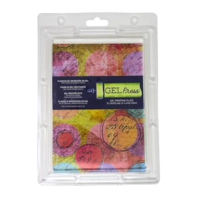 Image of Gel Press Monoprinting Print Plate A5 (14.8 x 21 cm) Printmaking Supplies Reusable Printing for Art Card Making, Scrapbooking, Journaling, Arts &amp; Crafts